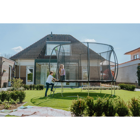 Trampolina Black Edition EXIT ø427cm - czarna