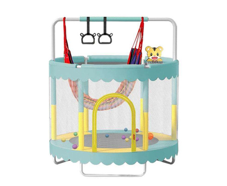 Trampolina dziecięca SEDCO 122 cm z siatką zabezpieczającą i wyposażeniem