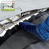 Trampolina ziemna Elegant Premium EXIT 214x366cm z siatką zabezpieczającą Deluxe - czarna