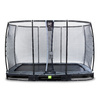 Trampolina ziemna Elegant Premium EXIT 244x427cm z siatką zabezpieczającą Deluxe - czarna