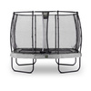 Trampolina Elegant Premium EXIT 214x366cm z siatką zabezpieczającą Deluxe - szara