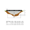 Trampolina ziemna Elegant Premium EXIT 244x427cm z siatką zabezpieczającą Deluxe - czarna
