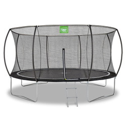 Trampolina Black Edition EXIT ø427cm - czarna