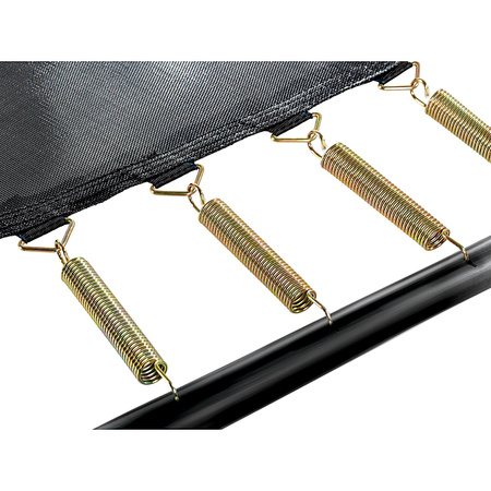 Trampolina Elegant EXIT 244x427cm z siatką zabezpieczającą Economy - szara