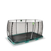 Trampolina ziemna Allure Classic EXIT 214x366cm - zielona