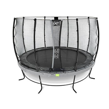 Trampolina Elegant EXIT ø427cm z siatką zabezpieczającą Economy - szara