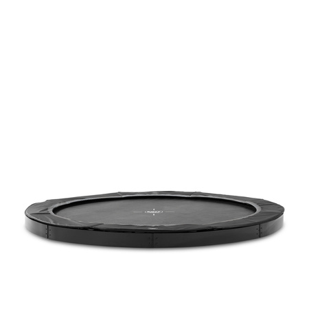 Trampolina sportowa naziemna EXIT InTerra ø366cm – czarna