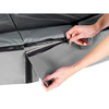 Trampolina Elegant Premium EXIT 214x366cm z siatką zabezpieczającą Deluxe - szara