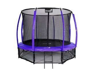 Trampolina Ogrodowa 374cm/12ft Fioletowa Maxy Comfort PLUS Z Wewnętrzną siatką