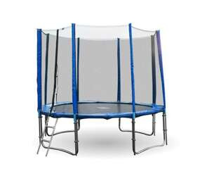 Trampolina ogrodowa GoodJump TOP 4UPVC 305 cm z siatką zabezpieczającą + drabinka