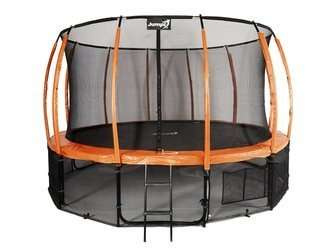 Trampolina Ogrodowa 487cm/16ft pomarańczowa Maxy Comfort Plus Z Wewnętrzną siatką