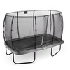 Trampolina Elegant EXIT 244x427cm z siatką zabezpieczającą Economy - szara