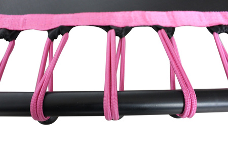 Aga FITNESS Trampolina 130 cm Różowa + uchwyt