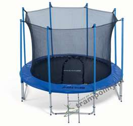 EURO-FIT 244 cm - Trampolina ogrodowa z siatką zabezpieczającą wewnętrzną