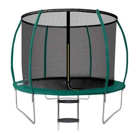 Trampolina ogrodowa Aga SPORT EXCLUSIVE 305 cm (10ft) ciemnozielona + drabinka