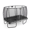 Trampolina Elegant Premium EXIT 214x366cm z siatką zabezpieczającą Deluxe - szara