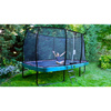 Trampolina Elegant Premium EXIT 214x366cm z siatką zabezpieczającą Deluxe - szara