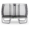 Trampolina Elegant EXIT 244x427cm z siatką zabezpieczającą Economy - szara