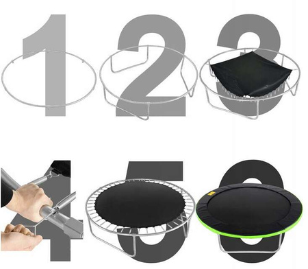 Trampolina ogrodowa z siatką 404 cm 13FT PREMIUM Black