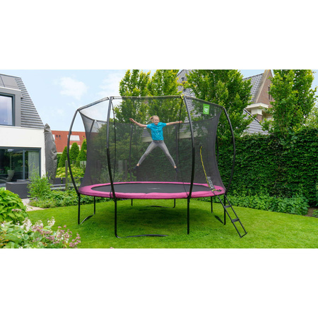 Trampolina Silhouette EXIT ø427cm - różowa