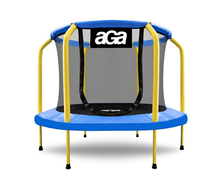Aga Trampolina dziecięca 150 cm Niebiesko-żółta