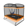 Aga Trampolina ogrodowa Prostokątna 122x183 cm Pomarańczowa + siatka zabezpieczająca + huśtawka