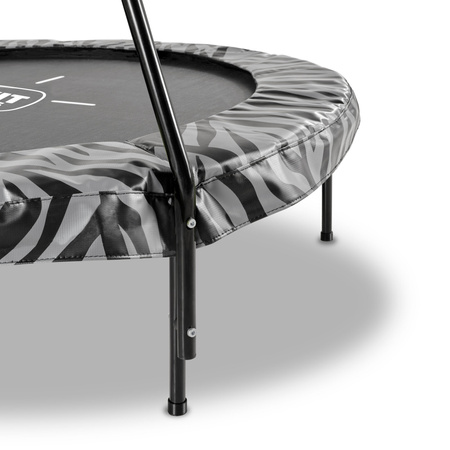 Trampolina Tiggy Junior EXIT ø140cm z siatką zabezpieczającą - czarna/szara