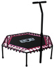 Aga FITNESS Trampolina 130 cm Różowa + uchwyt