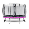 Trampolina Elegant EXIT ø366cm z siatką zabezpieczającą Economy - fioletowa