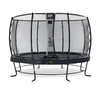 Trampolina Elegant Premium EXIT ø366cm z siatką zabezpieczającą Deluxe - czarna