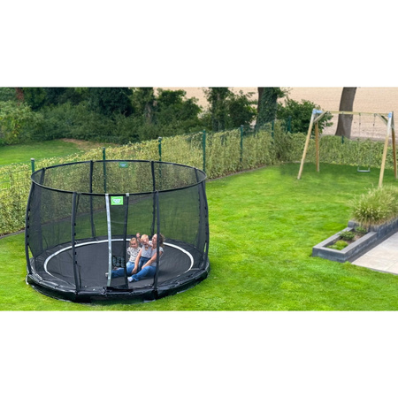 Trampolina ziemna Allure Premium EXIT ø366cm - zielona