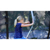 Trampolina Elegant Premium EXIT 214x366cm z siatką zabezpieczającą Deluxe - szara