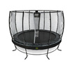 Trampolina Elegant Premium EXIT ø366cm z siatką zabezpieczającą Deluxe - czarna