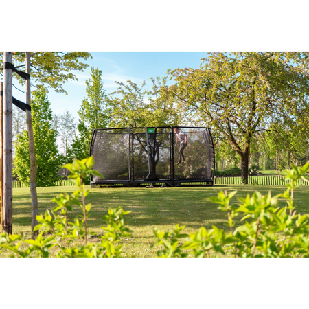 Trampolina ziemna Allure Classic EXIT 214x366cm - zielona