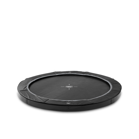 Trampolina sportowa naziemna EXIT InTerra ø305cm – czarna
