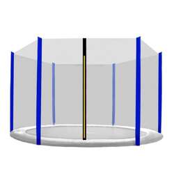 Aga Siatka ochronna 250 cm na 6 słupków Czarna siatka / Niebieska
