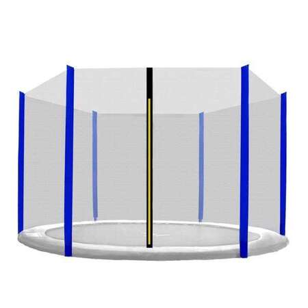 Aga Siatka ochronna 250 cm na 6 słupków Czarna siatka / Niebieska