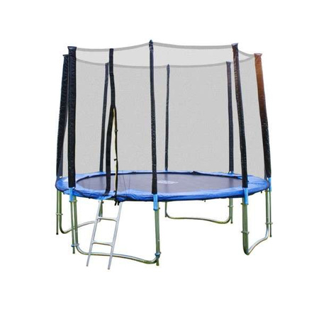 GoodJump 400 cm 4UPVC - Trampolina z siatką zabezpieczającą + drabinka