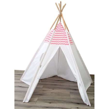 NAMIOT WIGWAM ENERO TOYS CLASSIC RÓŻOWO-BIAŁY