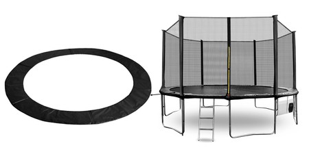 Osłona sprężyn do trampoliny EXCLUSIVE z siatką wewnętrzną 430cm 14ft