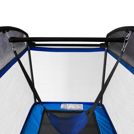 Trampolina Ogrodowa dla dzieci z siatką Prostokątna 122x183 cm + Huśtawka