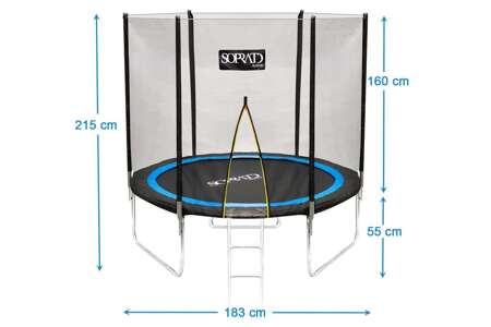 Trampolina ogrodowa Soprat 191cm z siatką zewnętrzną