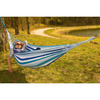 HAMAK OGRODOWY 2 OSOBOWY XXL 250x150CM NIEBIESKI