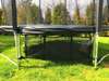 Trampolina Ogrodowa 244 cm / 8 FT Maxy Comfort Czarna Z Wewnętrzną Siatką